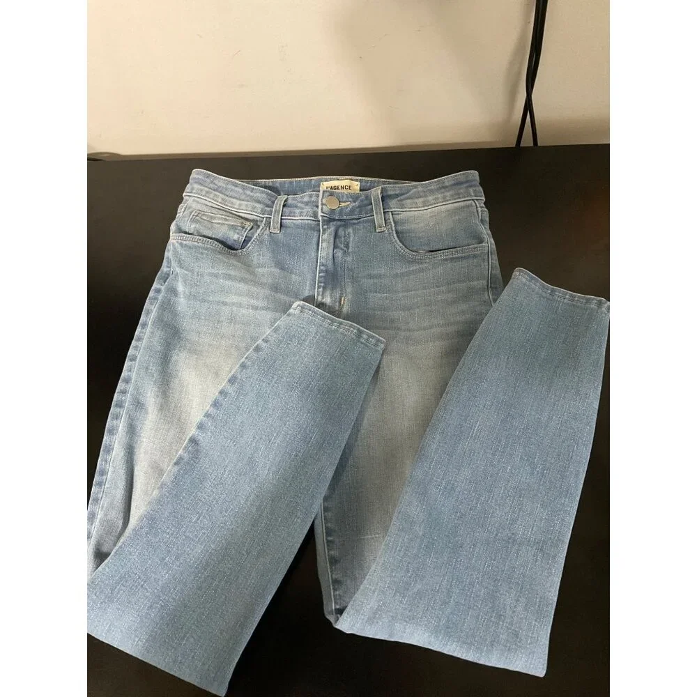 L'AGENCE Jeans High Rise Margot Skinny in Overland Wash size 27 - Picture 6 of 12